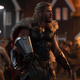 Thor in a burning village.